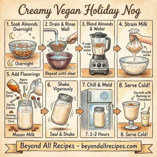 Creamy Vegan Holiday Nog instructions