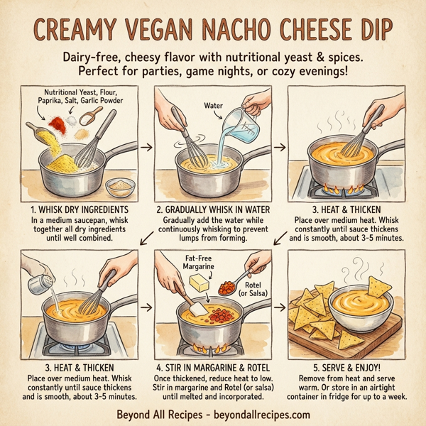 Creamy Vegan Nacho Cheese Dip instructions