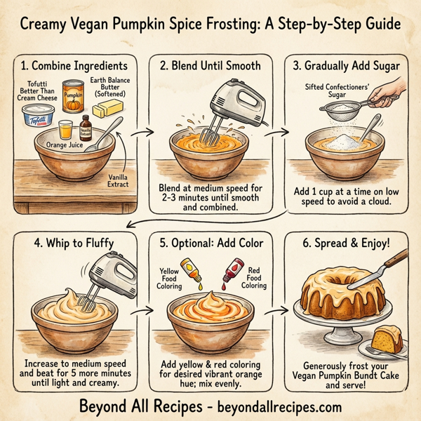 Creamy Vegan Pumpkin Spice Frosting instructions