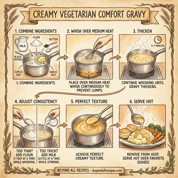 Creamy Vegetarian Comfort Gravy instructions