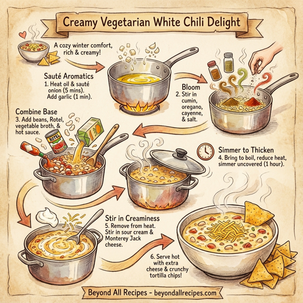 Creamy Vegetarian White Chili Delight instructions