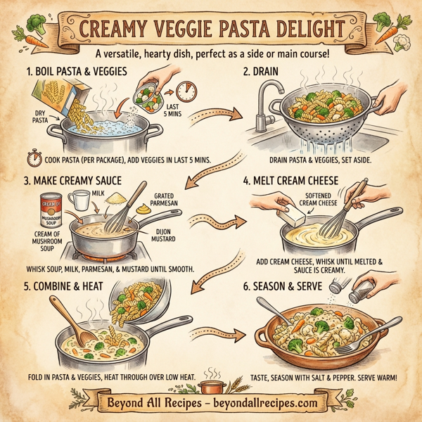 Creamy Veggie Pasta Delight instructions