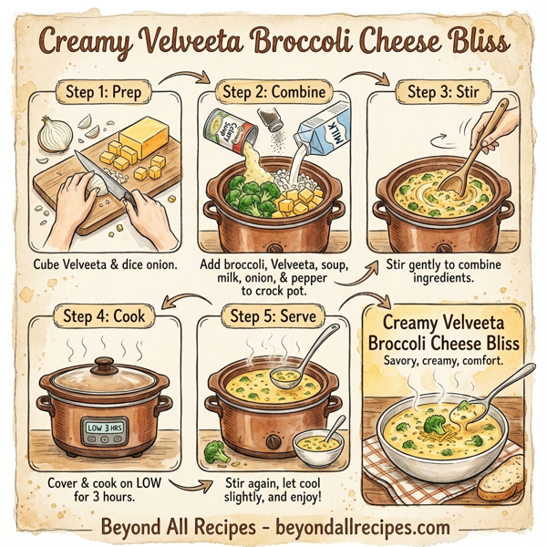 Creamy Velveeta Broccoli Cheese Bliss instructions