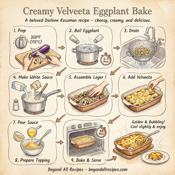 Creamy Velveeta Eggplant Bake instructions
