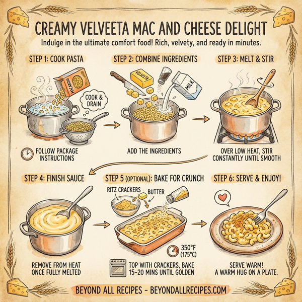 Creamy Velveeta Mac and Cheese Delight instructions