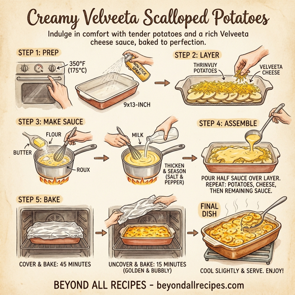 Creamy Velveeta Scalloped Potatoes instructions