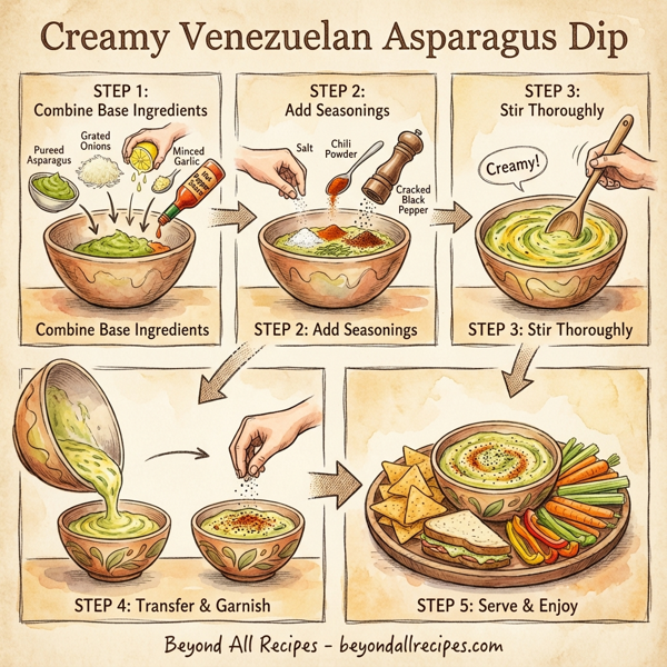 Creamy Venezuelan Asparagus Dip instructions