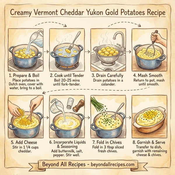 Creamy Vermont Cheddar Yukon Gold Potatoes instructions