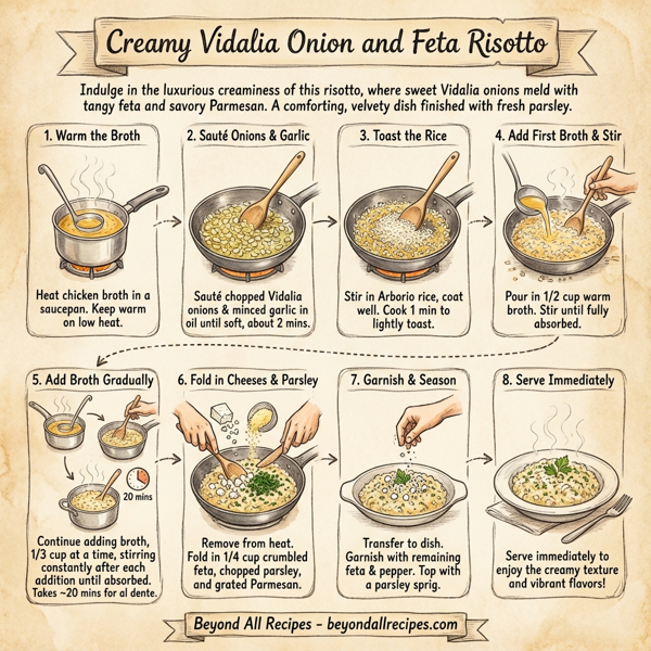 Creamy Vidalia Onion and Feta Risotto instructions