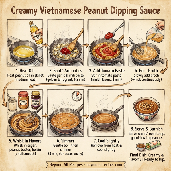 Creamy Vietnamese Peanut Dipping Sauce instructions