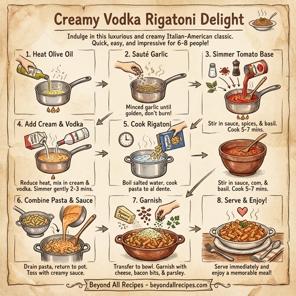 Creamy Vodka Rigatoni Delight instructions