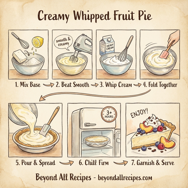 Creamy Whipped Fruit Pie instructions