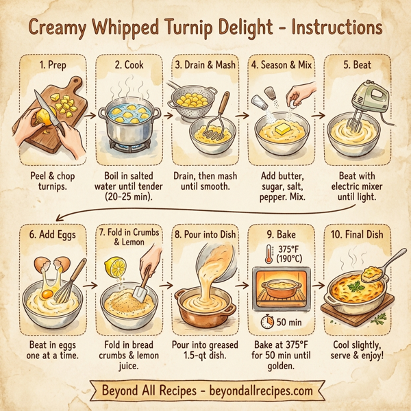 Creamy Whipped Turnip Delight instructions