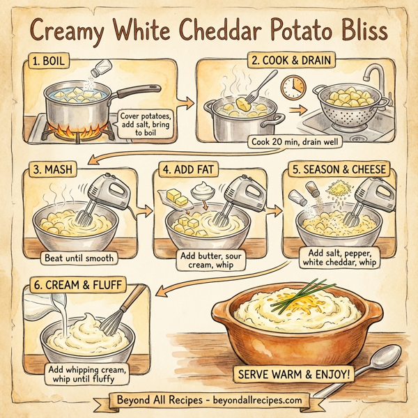 Creamy White Cheddar Potato Bliss instructions