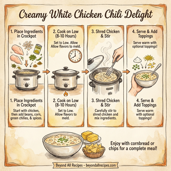 Creamy White Chicken Chili Delight instructions
