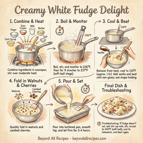 Creamy White Fudge Delight instructions