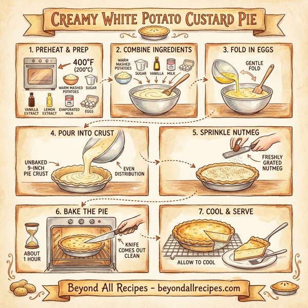 Creamy White Potato Custard Pie instructions