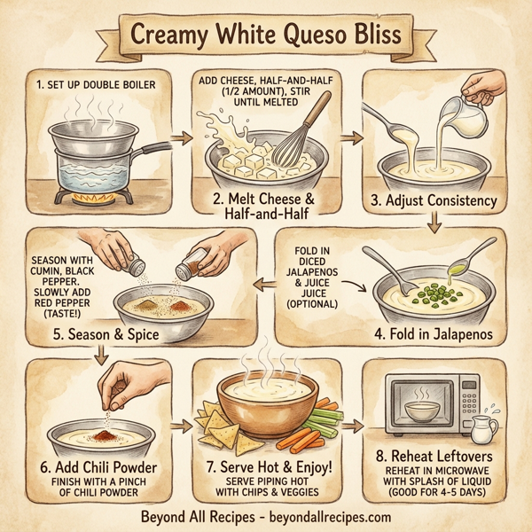 Creamy White Queso Bliss instructions