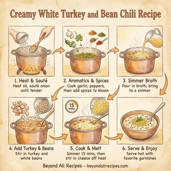 Creamy White Turkey and Bean Chili instructions