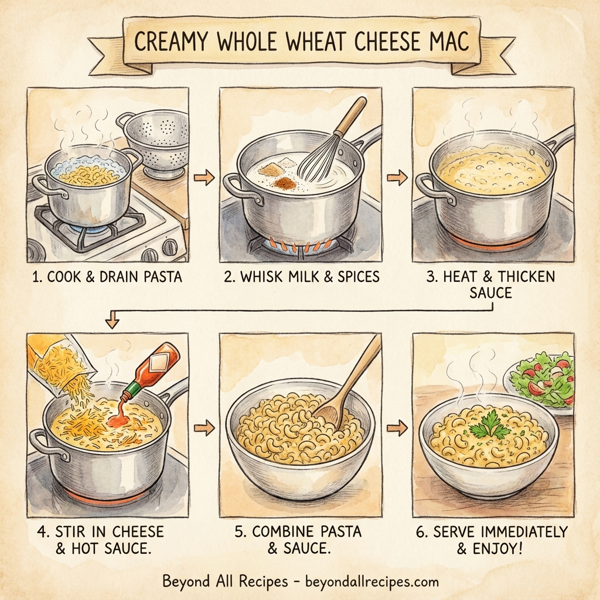 Creamy Whole Wheat Cheese Mac instructions