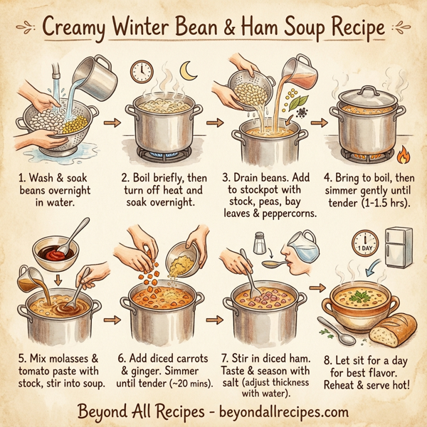 Creamy Winter Bean & Ham Soup instructions