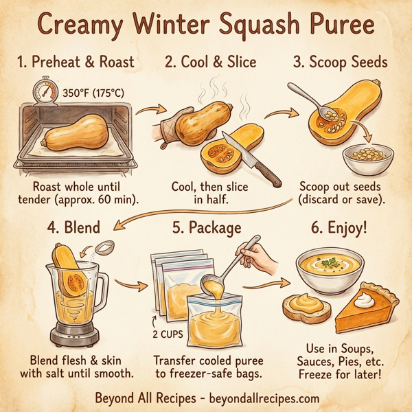 Creamy Winter Squash Puree instructions