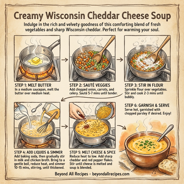 Creamy Wisconsin Cheddar Cheese Soup instructions