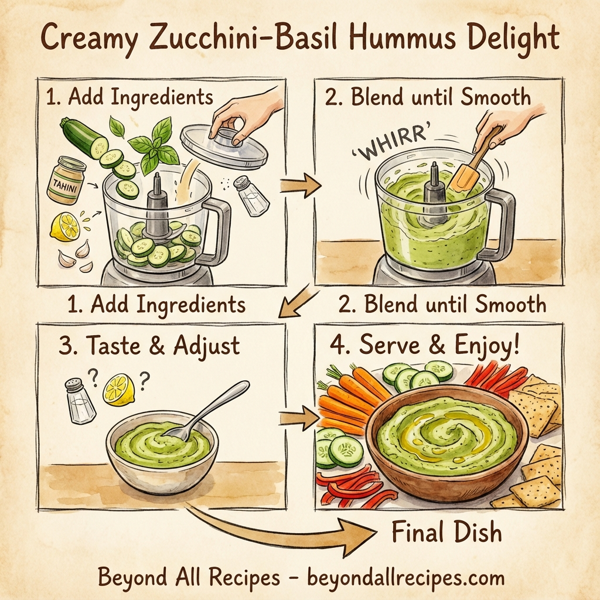 Creamy Zucchini-Basil Hummus Delight instructions