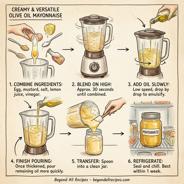 Creamy & Versatile Olive Oil Mayonnaise instructions