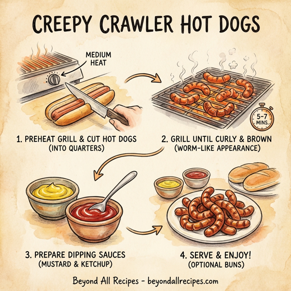Creepy Crawler Hot Dogs instructions