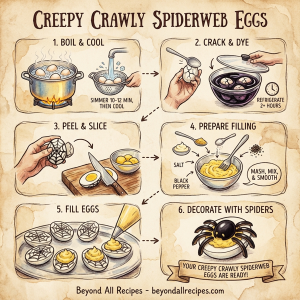Creepy Crawly Spiderweb Eggs instructions