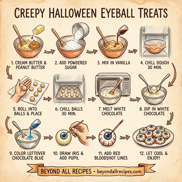 Creepy Halloween Eyeball Treats instructions