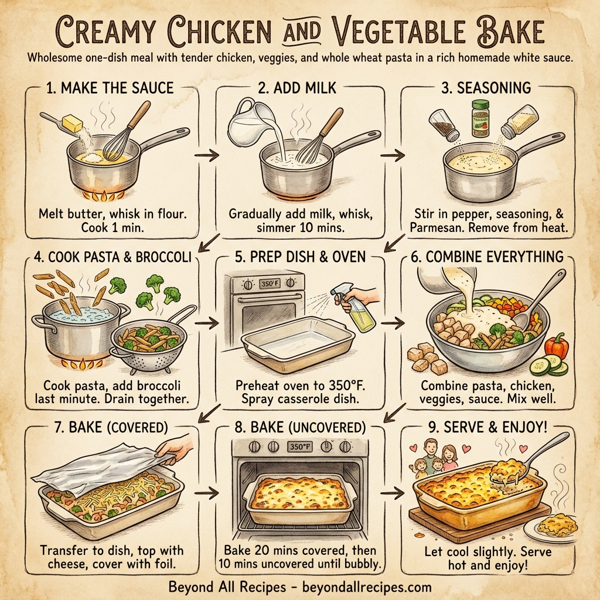Cremey Chicken and Vegetable Bake instructions