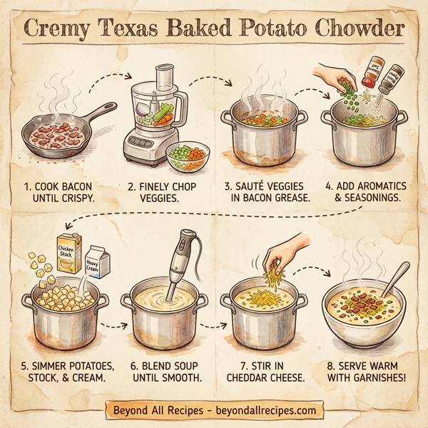 Cremy Texas Baked Potato Chowder instructions