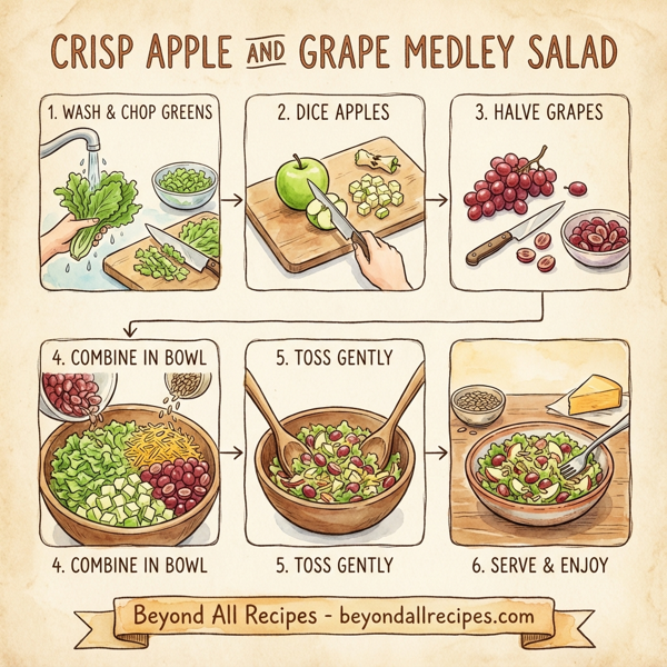 Crisp Apple and Grape Medley Salad instructions