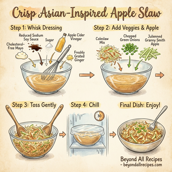 Crisp Asian-Inspired Apple Slaw instructions