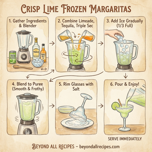 Crisp Lime Frozen Margaritas instructions