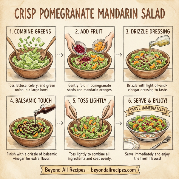 Crisp Pomegranate Mandarin Salad instructions