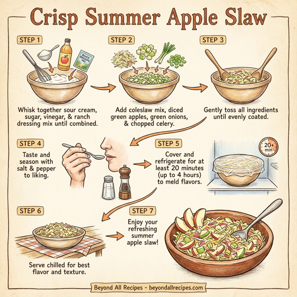 Crisp Summer Apple Slaw instructions