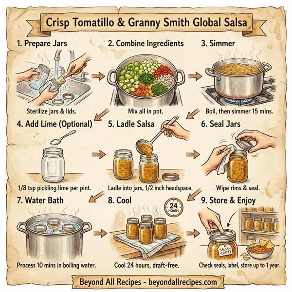 Crisp Tomatillo & Granny Smith Global Salsa instructions