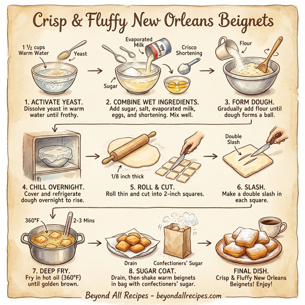 Crisp & Fluffy New Orleans Beignets instructions