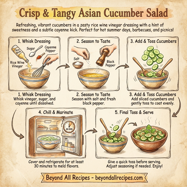 Crisp & Tangy Asian Cucumber Salad instructions
