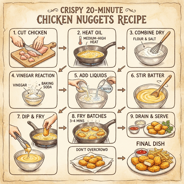 Crispy 20-Minute Chicken Nuggets instructions