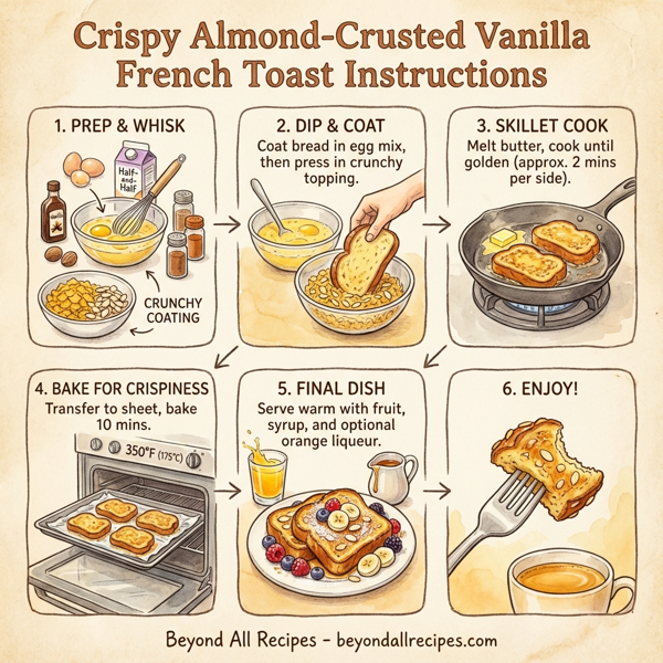 Crispy Almond-Crusted Vanilla French Toast instructions