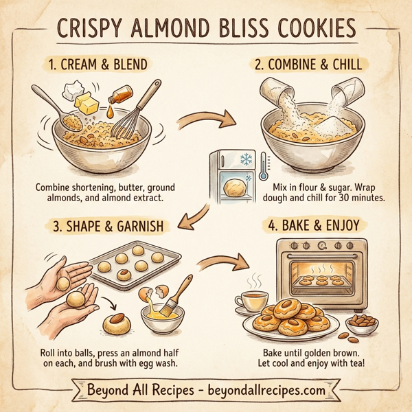 Crispy Almond Bliss Cookies instructions