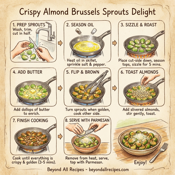 Crispy Almond Brussels Sprouts Delight instructions
