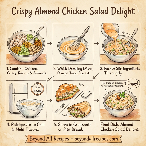 Crispy Almond Chicken Salad Delight instructions