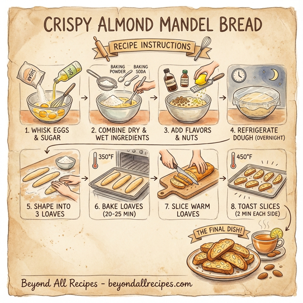 Crispy Almond Mandel Bread instructions