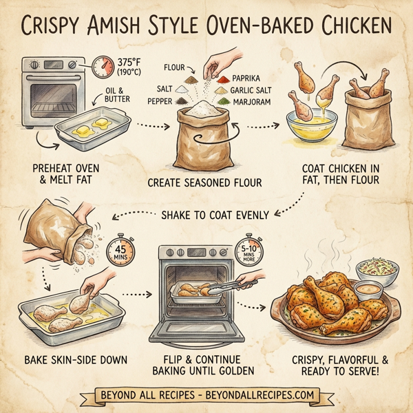 Crispy Amish Style Oven-Baked Chicken instructions