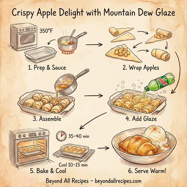 Crispy Apple Delight with Mountain Dew Glaze instructions
